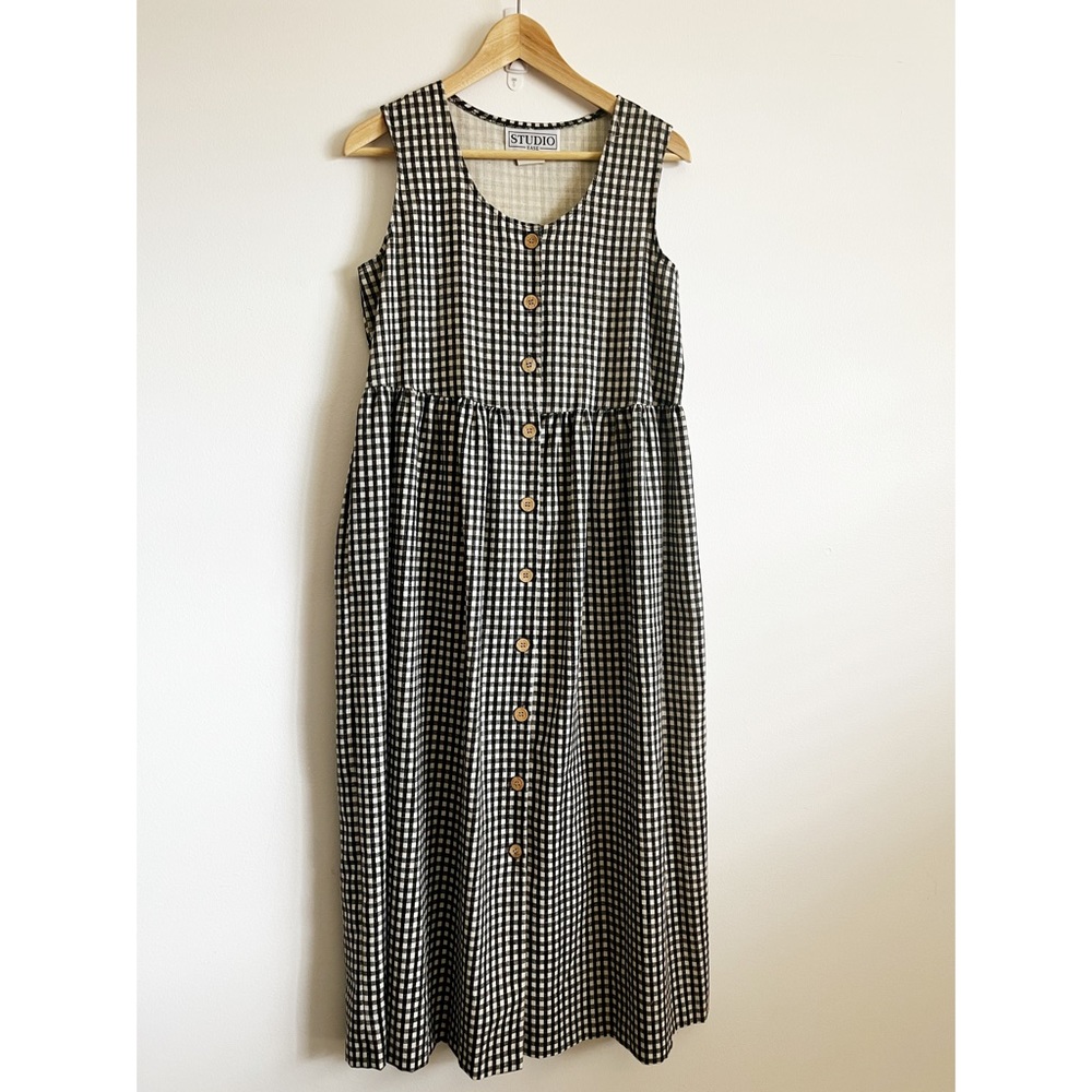 Vintage Studio Ease flax Linen blend Jumper Dress